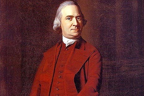 A portrait of Samuel Adams, a Founding Father of the United States